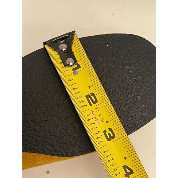 Vintage 60's Daniel Green Soft Suede Mustard Yellow Slip On Slipper Size 7 NEW - Picture 11 of 11